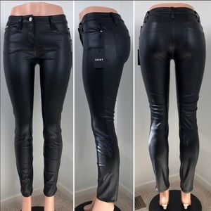 DKNY leather pants